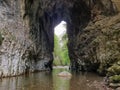 Cheile Rametului entrance stone gate, Transylvania