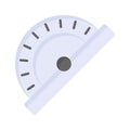 Chek this beautifully design and amazing icon of geometrical tool, protractor vector