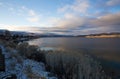 Chelan lake in winter
