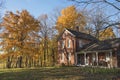 Chellberg home ,autumn, Indiana Dunes State Park