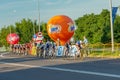 Chelm, Lubelskie, Poland - August 9, 2021: 78th Tour de Pologne, cyclists race