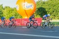 Chelm, Lubelskie, Poland - August 9, 2021: 78th Tour de Pologne, cyclists race