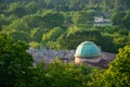 Chelm, Lubelskie, Poland - July 26, 2020: Green dome of the 1st High School building in Chelm