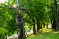 Chelm, Lubelskie, Poland - July 26, 2020: Way of the Cross in Chelm on the hill