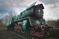 Chelm, Lubelskie, Poland - March 17,2019: Locomotive standing at railway station