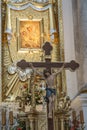 Chelm, POLAND - July 5, 2021: Inside the shrine, the Basilica of Virgin Mary in Chelm in eastern Poland near Lublin