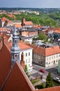 Chelmno city of Poland aerial view Royalty Free Stock Photo