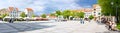 Chelmno city square panorama Royalty Free Stock Photo