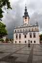 Chelmno, kujawskopomorskie / Poland - June 13, 2019: Old buildings in the center of a small town in Central Europe. Historic Royalty Free Stock Photo