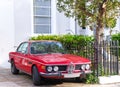 1972 BMW E9 outside a house in Chelsea.