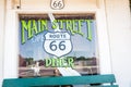 Main Street Diner window and reflection Chelsea, Oklahoma on Route 66.-2.dng