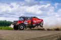 Renault cross-country truck during rally 