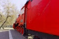 Locomotive Red Communard. Left rear view