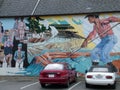 `The Thirty-Three Metre Collage` This mural is part of the Chemainus Festival of Mura