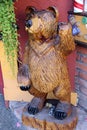 Carved Wooden bear in Chemainus, BC