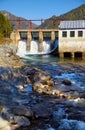 Chemal hydroelectric power plant Royalty Free Stock Photo