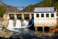 Chemal hydroelectric power plant Royalty Free Stock Photo