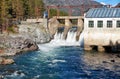 Chemal hydroelectric power plant Royalty Free Stock Photo