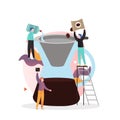 Chemex coffee vector concept for web banner, website page Royalty Free Stock Photo