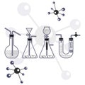 Chemical background Royalty Free Stock Photo
