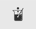 Chemical Beaker Icon.