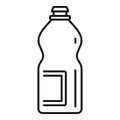 Chemical cleaner icon, outline style