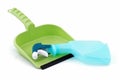 Chemical cleaner lying on the dustpan. Royalty Free Stock Photo