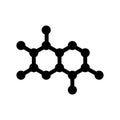 Chemical compound icon vector illustration,