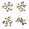 Chemical Compound Structure of Molecules