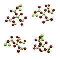 Chemical Compound Structure of Molecules