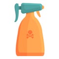 Chemical control spray icon cartoon vector. Pest insect