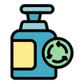 Chemical dispenser reuse icon vector flat Royalty Free Stock Photo