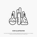 Chemical, Dope, Lab, Science Line Icon Vector Royalty Free Stock Photo