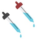 Chemical dropper, icon