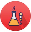 Chemical dropper Isolated Vector icon that can easily modify or edit