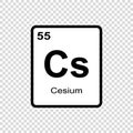 chemical element Casium Royalty Free Stock Photo