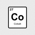 chemical element Cobalt Royalty Free Stock Photo