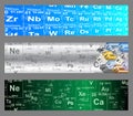 Chemical Elements Web Banners Royalty Free Stock Photo