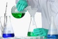 Chemical experiment Royalty Free Stock Photo