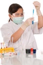 Chemical experiment. Royalty Free Stock Photo