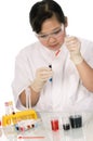 Chemical experiment. Royalty Free Stock Photo