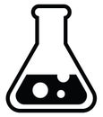 Chemical experiment, icon Royalty Free Stock Photo