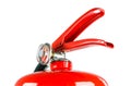 Chemical fire extinguisher isolated, with clipping path Royalty Free Stock Photo