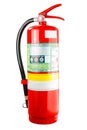 Chemical fire extinguisher isolated, with clipping path Royalty Free Stock Photo