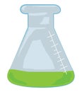 chemical flask cartoon