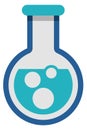 Chemical flask icon. Science lab glass symbol Royalty Free Stock Photo