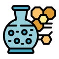 Chemical flask icon vector flat Royalty Free Stock Photo