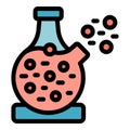 Chemical flask icon vector flat Royalty Free Stock Photo