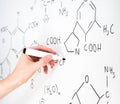 Chemical formula Royalty Free Stock Photo