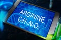 The chemical formula of arginine